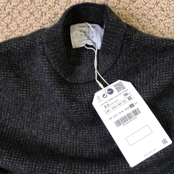 NWT Zara Sweater size 2/3 - Picture 3 of 5